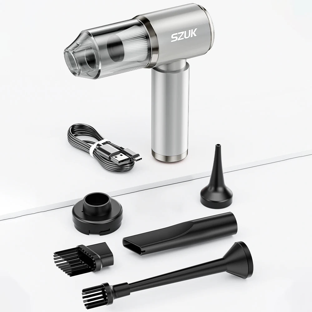 SZUK Car Vacuum Cleaner Strong Suction Wireless Portable Cleaning Machine Handheld Mini Vacuum Cleaner for Car Home and Keyboard